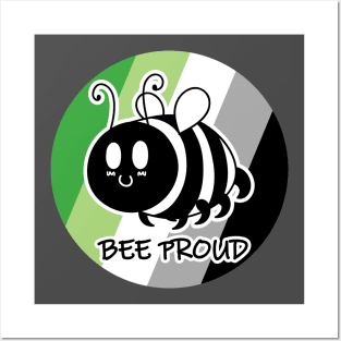 Bee Proud Aromantic Flag Posters and Art